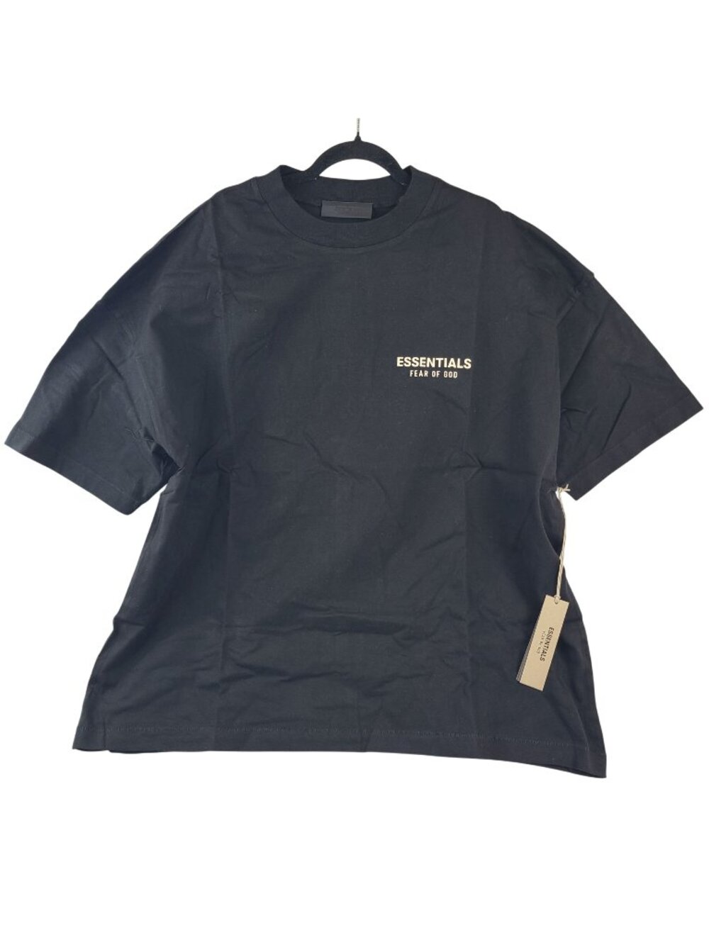 NEW Fear Of God Essentials Men's Black Crewneck T-Shirt Sz L Short Sleeve